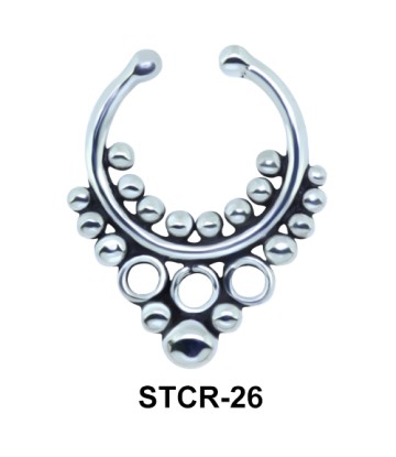 Indian Shape Septum Clip Ring STCR-26
