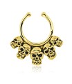 Skull Shape Septum Clip Ring STCR-29