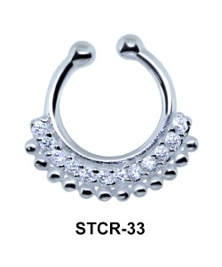 Exotic Design Septum Clip Ring STCR-33