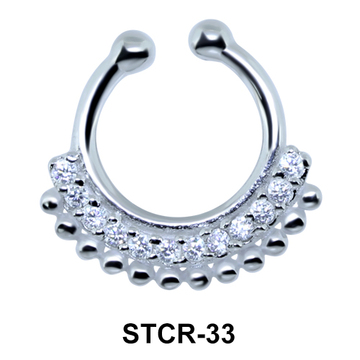 Exotic Design Septum Clip Ring STCR-33