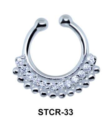 Exotic Design Septum Clip Ring STCR-33