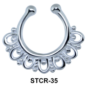 Fascinating Designer Septum Clip Ring STCR-35