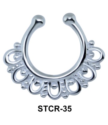 Fascinating Designer Septum Clip Ring STCR-35