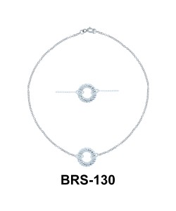 Round Shape Silver Bracelet BRS-130