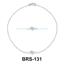 Rope Knot Silver Bracelet BRS-131