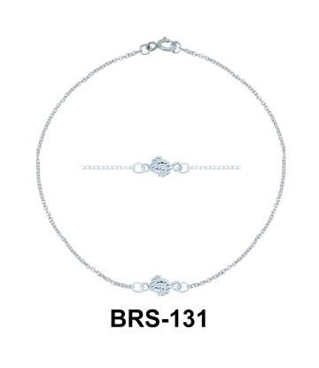 Rope Knot Silver Bracelet BRS-131