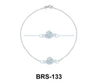 Rattan Ball Silver Bracelet BRS-133