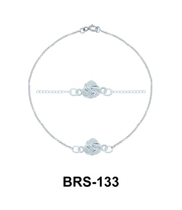 Rattan Ball Silver Bracelet BRS-133