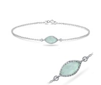 Amazonite Silver Bracelets BRS-390