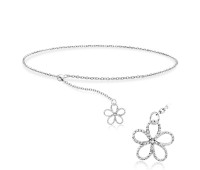 Flower Silver Bracelet BRS-446