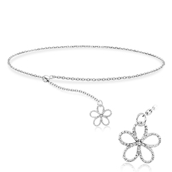 Flower Silver Bracelet BRS-446