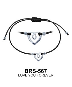 Love You Forever Matt Rope Bracelet BRS-567