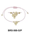 Love Heart Matt Rope Bracelet BRS-568