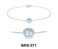 Skull Silver Bracelet BRS-571