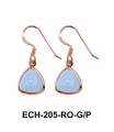 Aquamarine Silver Earring ECH-205