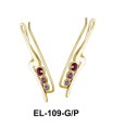 Silver Earring Pretty Stone EL-109