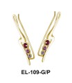 Silver Earring Pretty Stone EL-109