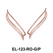 Silver Leaf Shaped Earrings EL-123