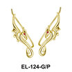 Silver Seahorse Shaped Earrings EL-124
