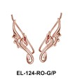 Silver Seahorse Shaped Earrings EL-124