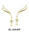 Silver Earring Star Shape EL-134