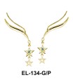 Silver Earring Star Shape EL-134
