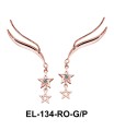 Silver Earring Star Shape EL-134