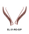 Silver Leaf Shaped Earrings EL-31