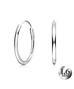 1.6mm Silver Hoop Earring CR-12