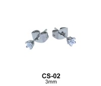 Star CZ Stud Earring CS-02