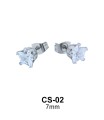 Star CZ Stud Earring CS-02