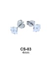 Square CZ Stud Earring CS-03