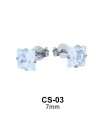 Square CZ Stud Earring CS-03