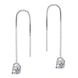 Silver Chain Earring ECD-107