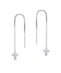 Silver Chain Earring ECD-14