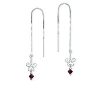 Stone n Designer Dangling Chain Earring ECD-19