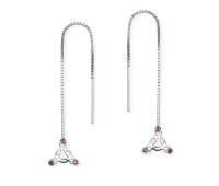 Silver Chain Earring ECD-26