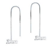 Silver Chain Earring ECD-35
