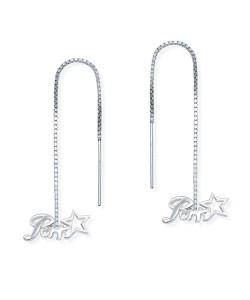 Silver Chain Earring ECD-36