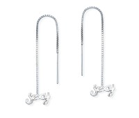 Silver Chain Earring ECD-37