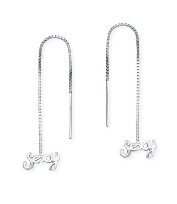 Silver Chain Earring ECD-37