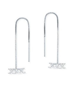 Silver Chain Earring ECD-39