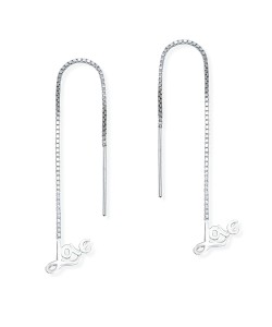 Silver Chain Earring ECD-40