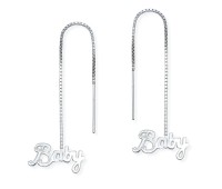 Silver Chain Earring ECD-41