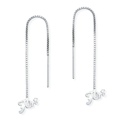 Silver Chain Earring ECD-43