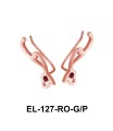 Silver Heart Shaped Earrings EL-127
