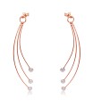 Silver Long Shaped Earrings HME-10