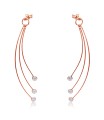 Silver Long Shaped Earrings HME-10