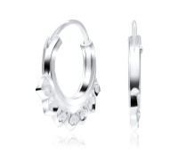 Silver Hoop Earring HO-1506