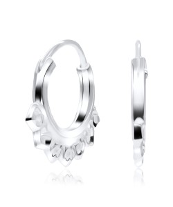 Silver Hoop Earring HO-1506